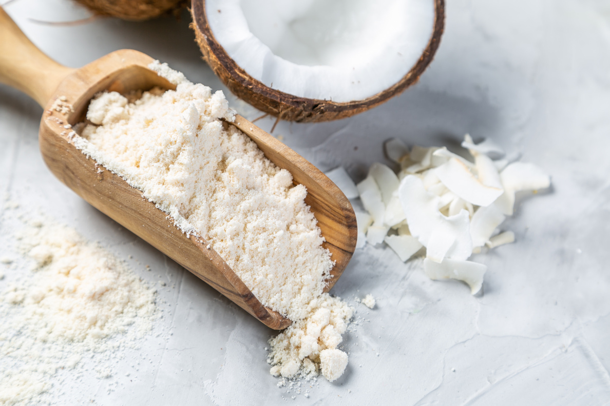 Gluten free concept - coconut flour